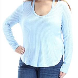 Baby Blue Waffle Long Sleeve
